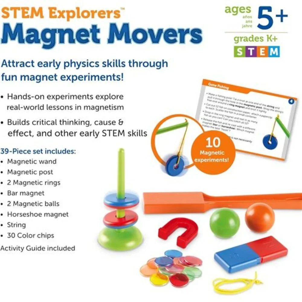 Kids Ages 5+, Magnet Movers, Critical Thinking Skills, STEM‎ Certified Toy